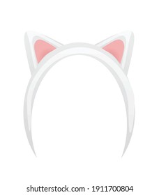 Cat ears mask. vector illustration