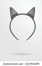 Cat ears mask. vector illustration