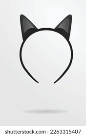 Cat ears mask. vector illustration