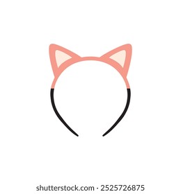 Cat ears mask. vector illustration