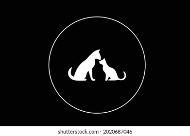 Logo elegante CAT con iniciales para vector de empresa