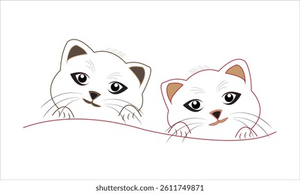 Cat emoji icon vector image.