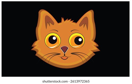 Cat emoji icon vector image.