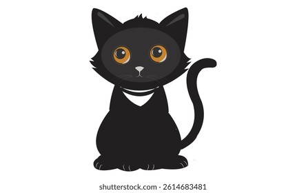 Cat emoji icon vector image.