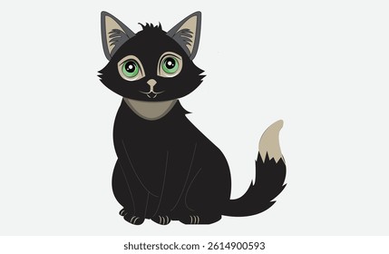 Cat emoji icon vector image.