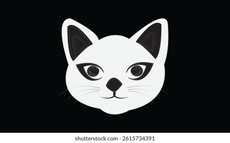 Cat emoji icon vector image.