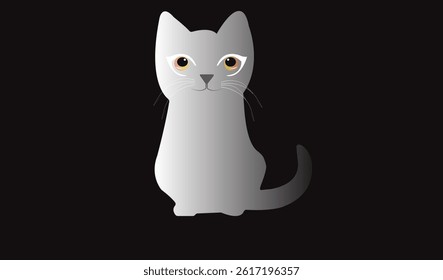 Cat emoji icon vector image.