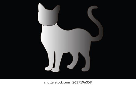 Cat emoji icon vector image.