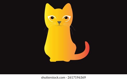 Cat emoji icon vector image.
