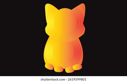 Cat emoji icon vector image.