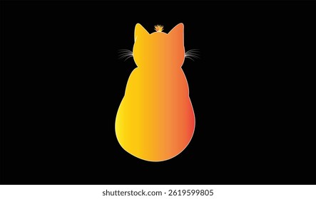 Cat emoji icon vector image.