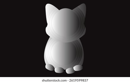 Cat emoji icon vector image.