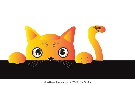 Cat emoji icon vector image.
