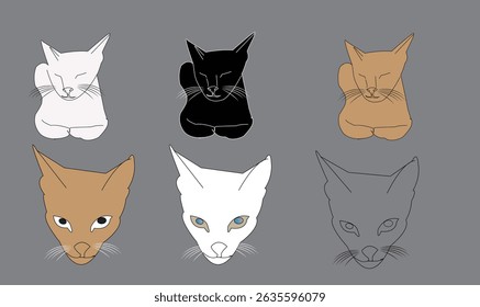 Cat emoji icon vector image.