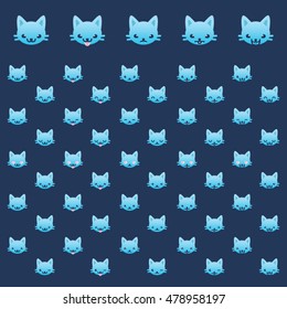 Cat emoticons set