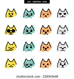 cat emotion color