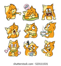 Cat emotional characters