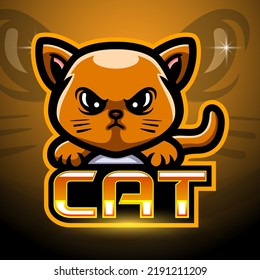 Cat Esport Logo Mascot Design