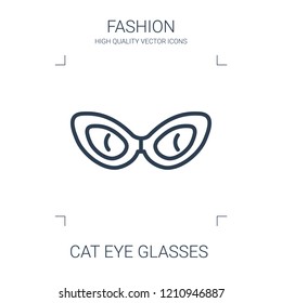 cat eye glasses icon. high quality line cat eye glasses icon on white background. from fashion collection flat trendy vector cat eye glasses symbol. use for web and mobile