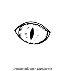 cat eye icon. hand drawing object in isolation.