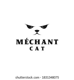 cat eye logo design illustration