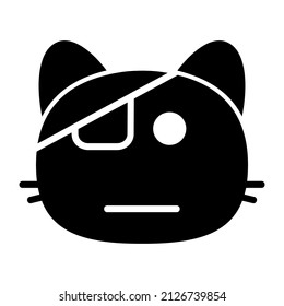 cat eye patch Glyph Icon