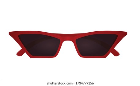 Cat eye sunglasses. vector illustration