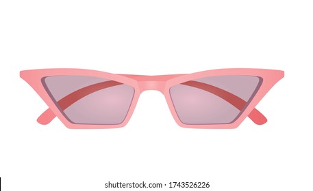 Cat eye sunglasses. vector illustration