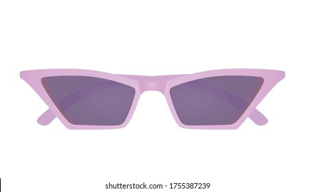 Gafas de sol de ojos de gato. ilustración vectorial