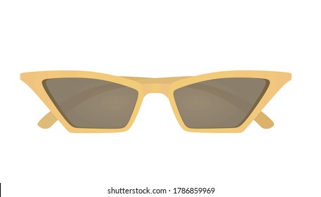 Cat eye sunglasses. vector illustration