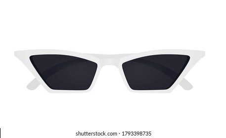 Cat eye sunglasses. vector illustration