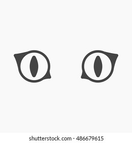 Cat Eyes Icon Of Vector Illustration For Web And Mobile