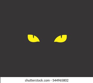 Cat eyes icon of vector illustration for web and mobile