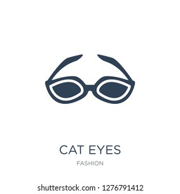 cat eyes icon vector on white background, cat eyes trendy filled icons from Fashion collection, cat eyes vector illustration