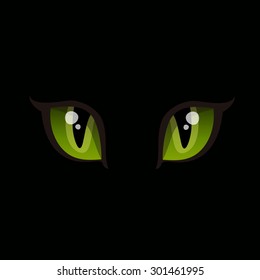 cat eyes vector illustration