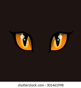 cat eyes vector illustration