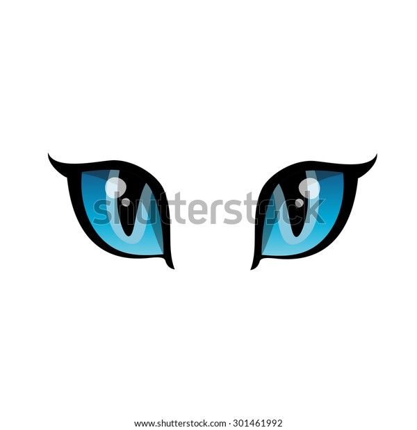 Cat Eyes Vector Illustration Stock Vector (Royalty Free) 301461992