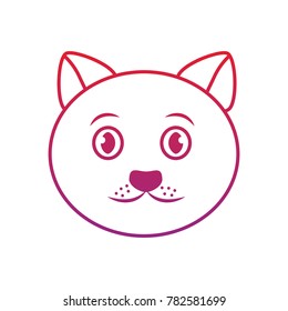 cat face cartoon pet icon image  bird tropical icon image