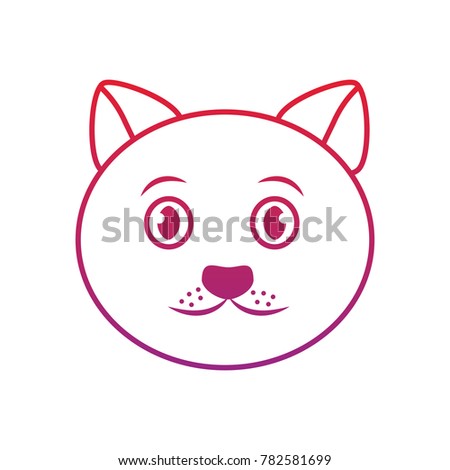 cat face cartoon pet icon image  bird tropical icon image
