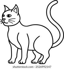 Diseño de la cara del gato en brillante
