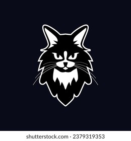 Cat face design vector. Animal. Easy to edit layered vector illustration.