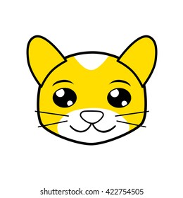 Cat face icon.