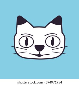 Cat face icon.