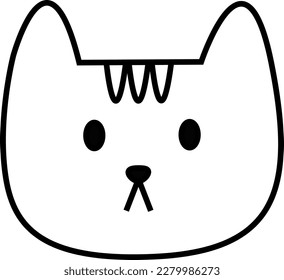 Cat face icon. Cat head icon. Vector illustration. Animal Logotype . Animal,pet symbol.