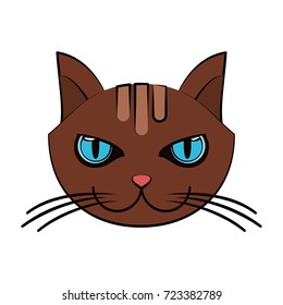 cat face icon image 