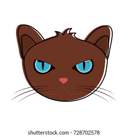 cat face icon image
