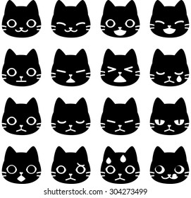 cat face icons