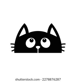 Cat face illustration drawing icon svg