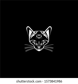 Cat face layered vector easy editable.
