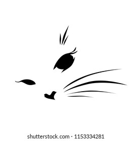 cat face logo vector illustration